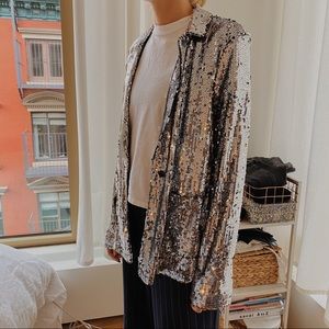 NA-KD sequin blazer
